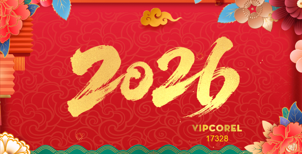 Backdrop Happy New Year 2026 file corel #184