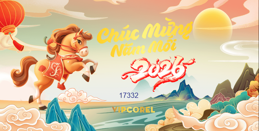 Backdrop Happy New Year 2026 file corel #188