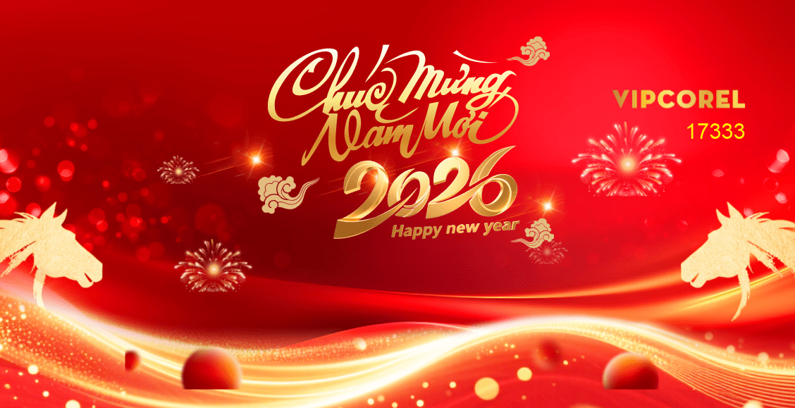 Backdrop Happy New Year 2026 file corel #189