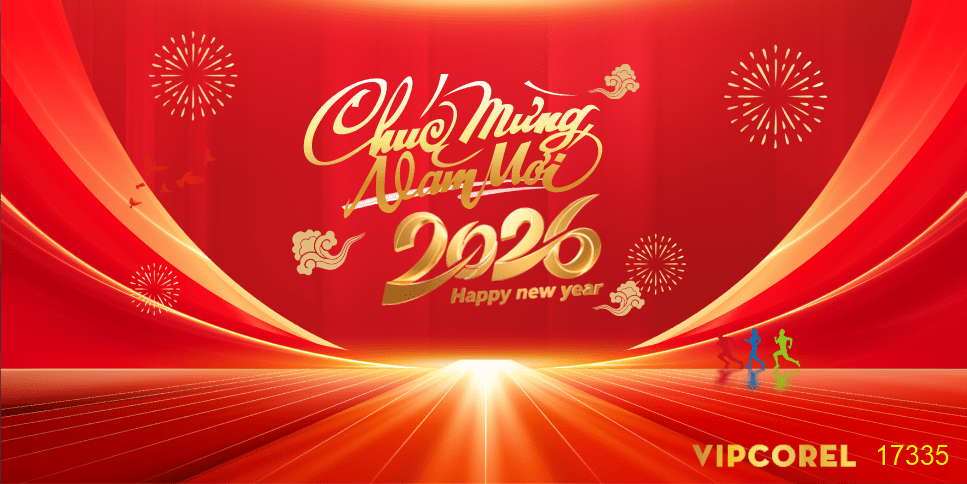 Backdrop Happy New Year 2026 file corel #191