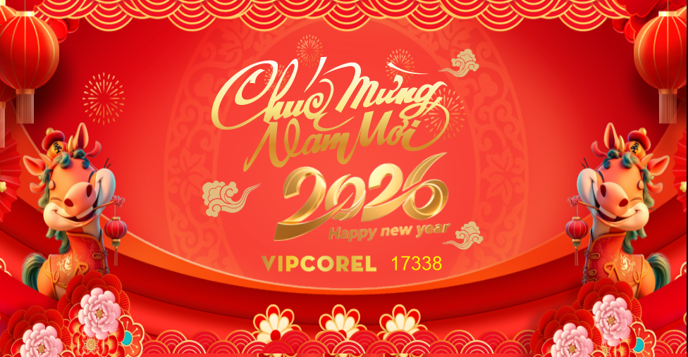 Backdrop Happy New Year 2026 file corel #194