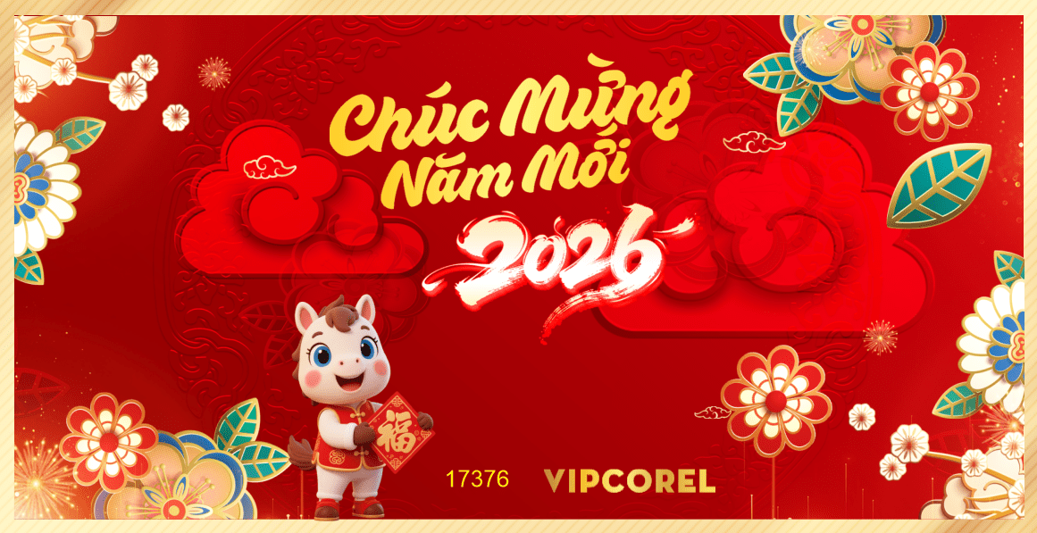 Backdrop Happy New Year 2026 file corel #203