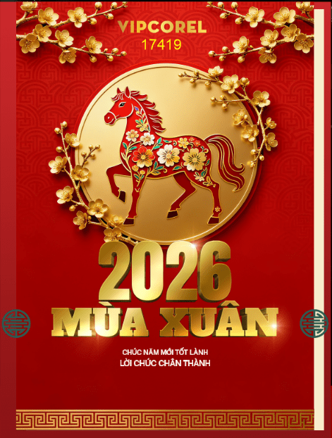 Backdrop Happy New Year 2026 file corel #246