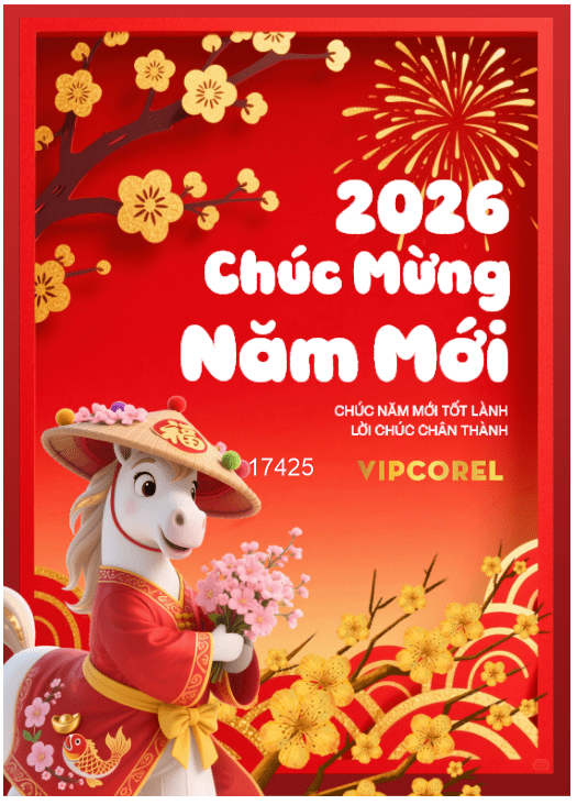 Backdrop Happy New Year 2026 file corel #252