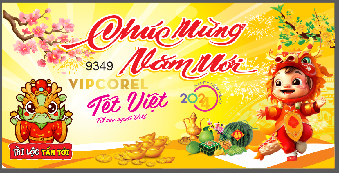 Backdrop Tết Việt xuân Giáp Thìn 2024 #83