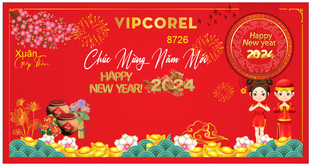 Backdrop chúc mừng năm mới 2024 #57