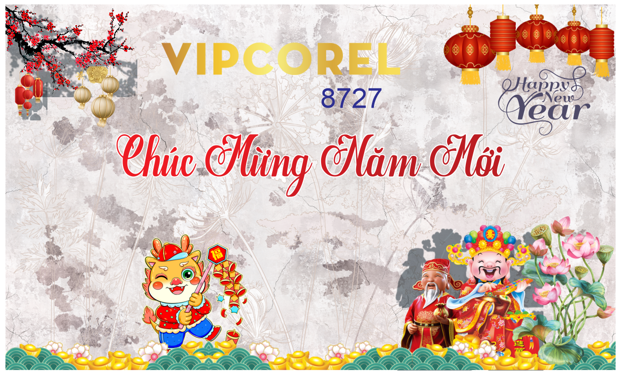 Backdrop chúc mừng năm mới 2024 #58 file corel
