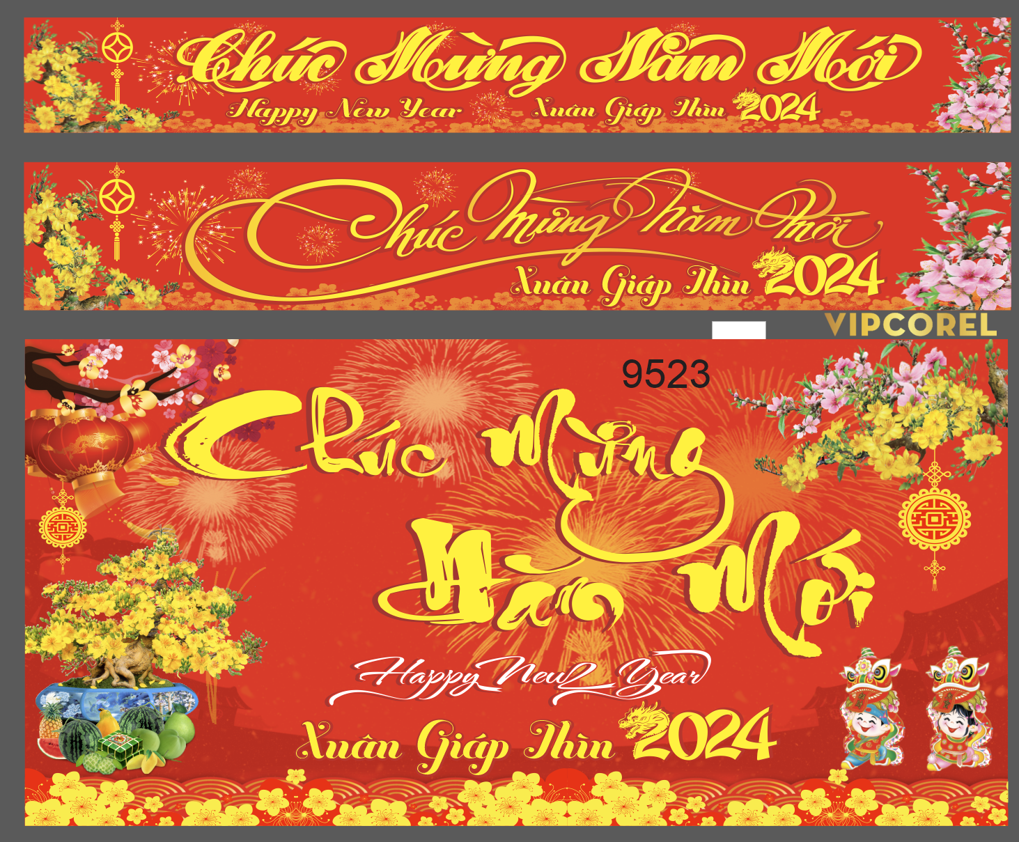 Backdrop chúc mừng năm mới 2024 #108