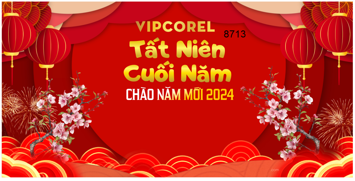 Backdrop tất niên cuối năm chào năm mới 2024 #44