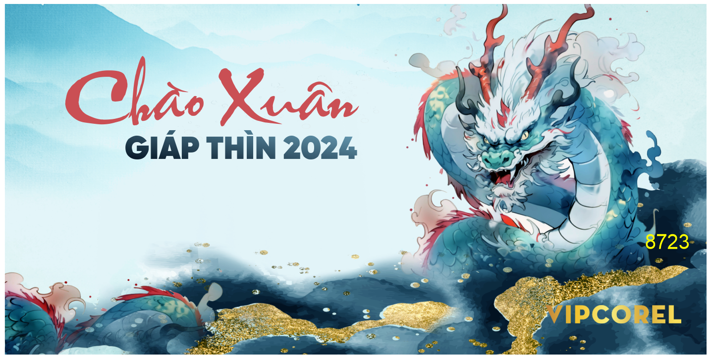 Backdrop chào xuân giáp thìn 2024 #54 file corel