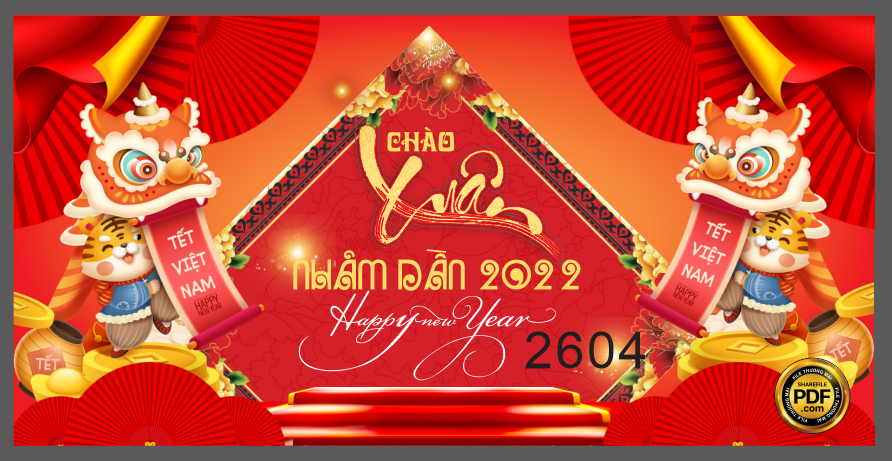 Market chào xuân nhâm dần 2022 happy new year file CDR