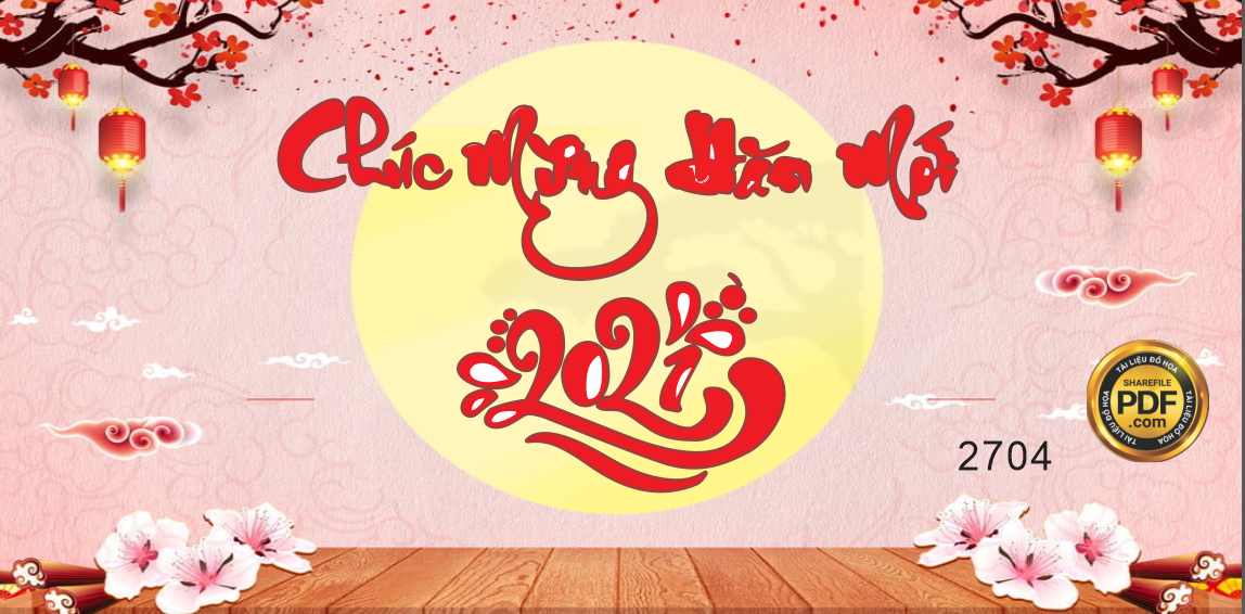 Market sân khấu chúc mừng năm mới 2021 file cdr