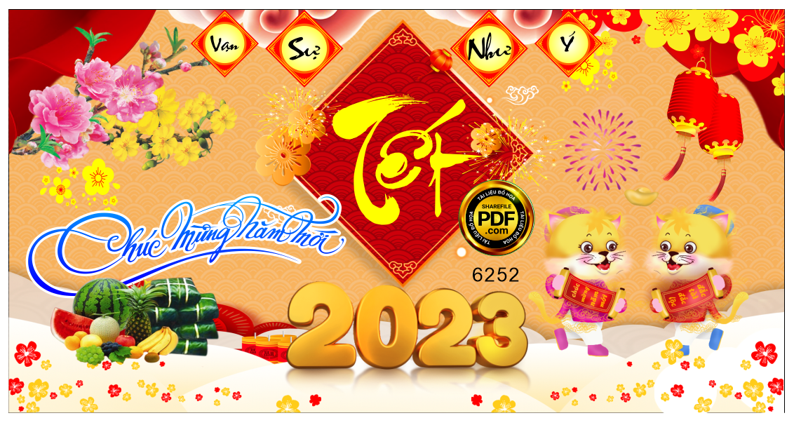 Market chúc mừng năm mới 2023 #54 file corel