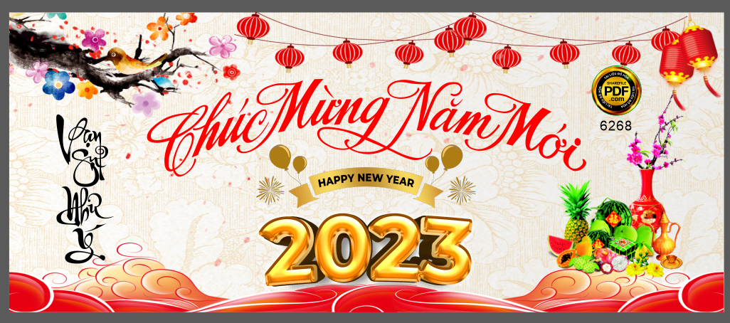 Market chúc mừng năm mới 2023 #65 file corel