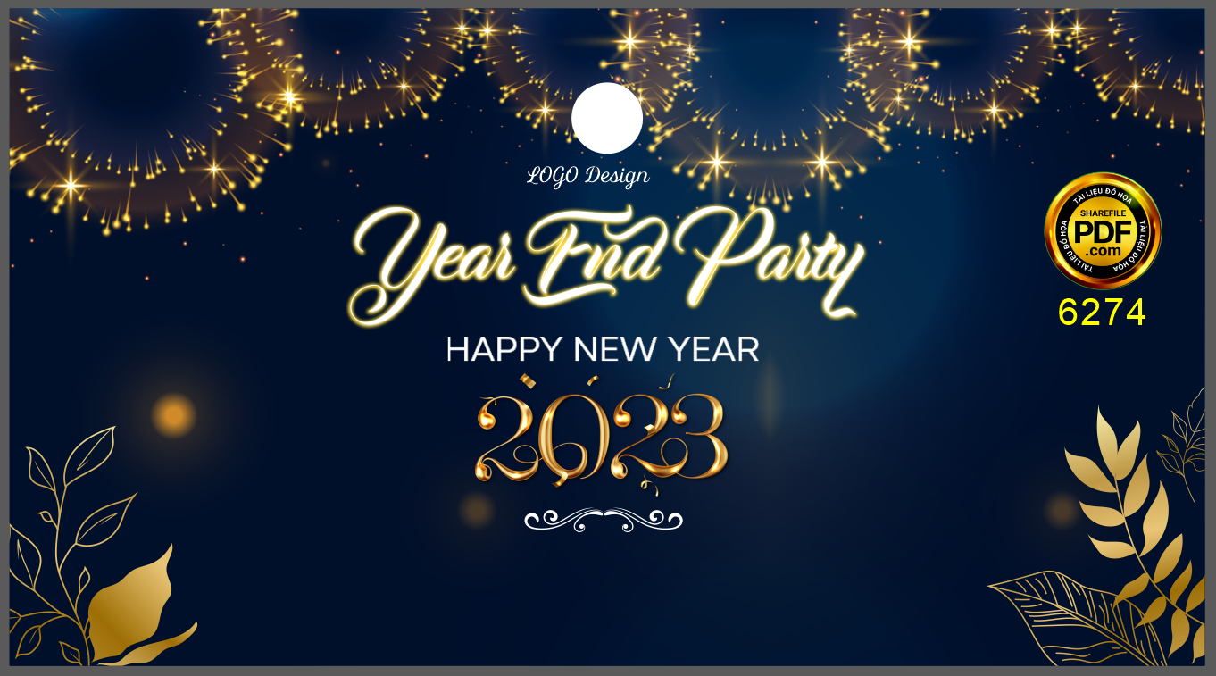 Backdrop chúc mừng năm mới 2023 #68 file corel