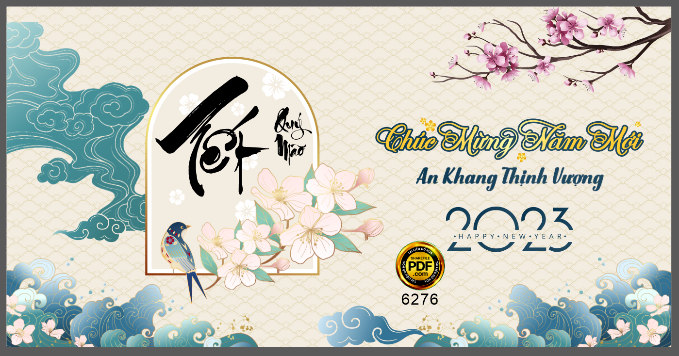 Backdrop chúc mừng năm mới 2023 #70 file corel