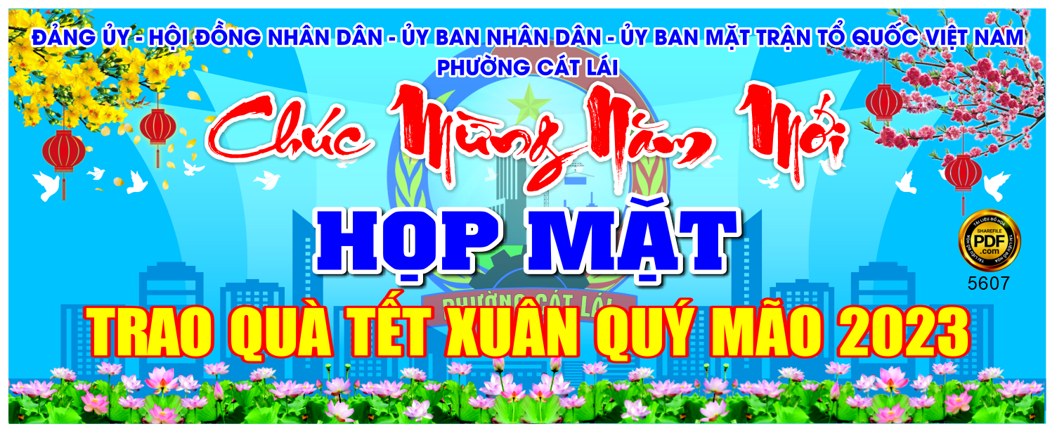 Market họp mặt trao quà tết xuân Quý Mão 2023 file corel