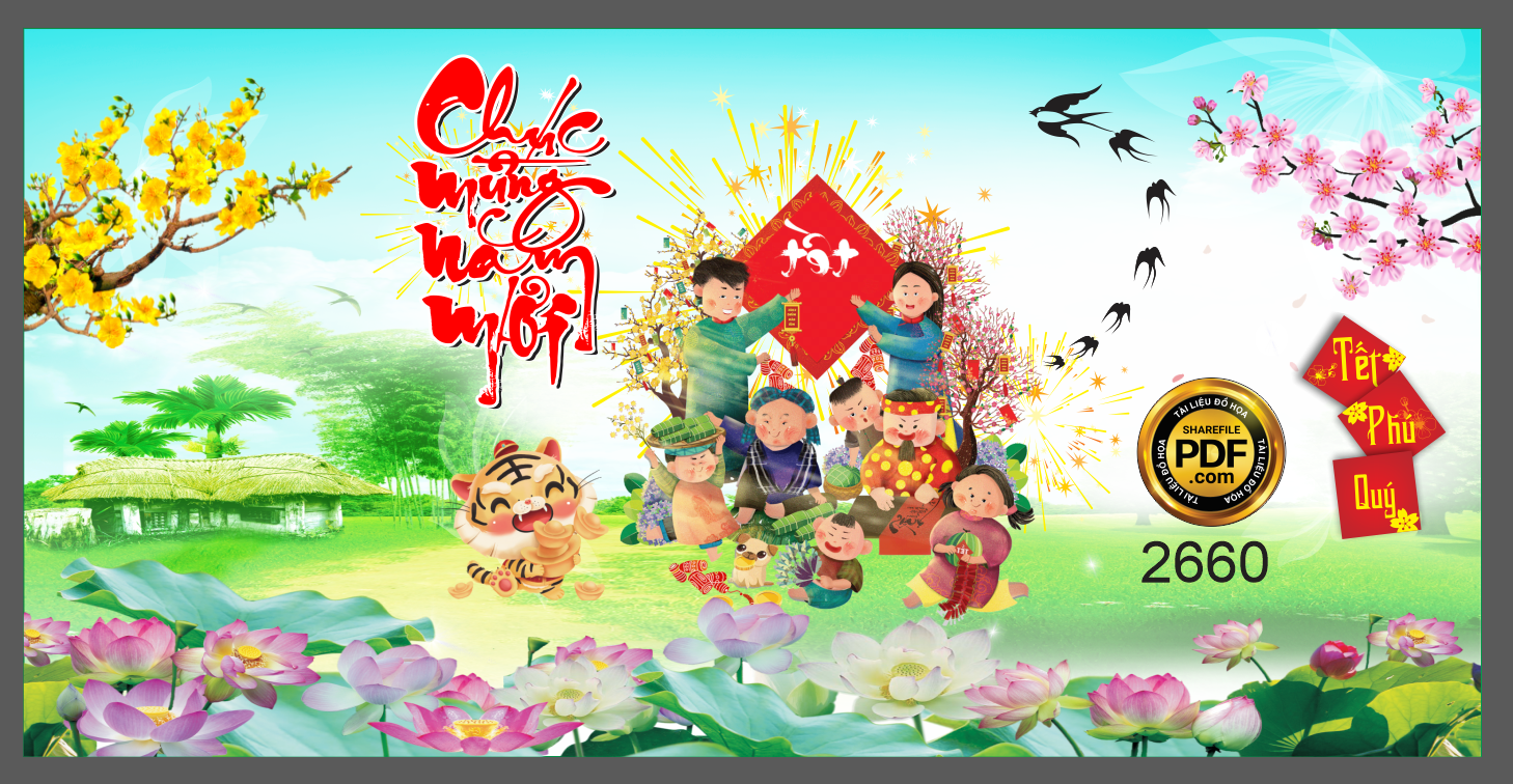 Market chúc mừng năm mới 2022 – chúc tết file CorelDRAW