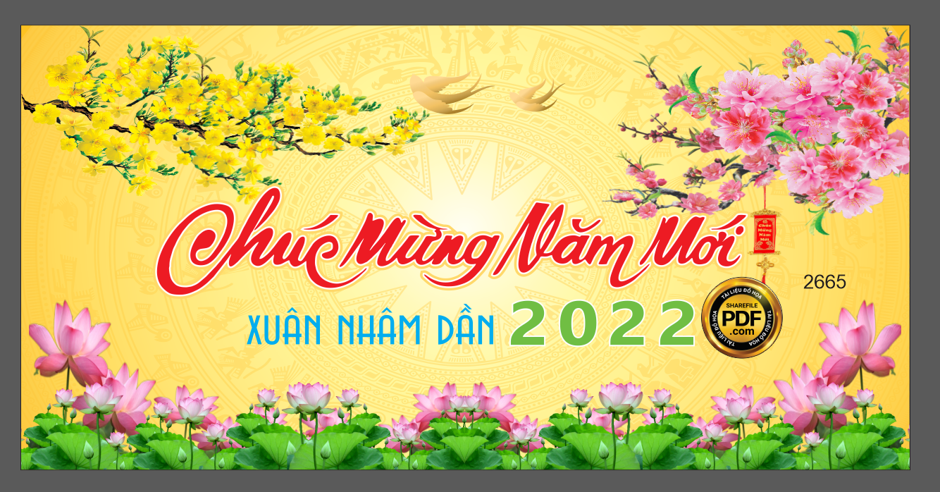 Market chúc mừng năm mới xuân Nhâm Dần 2022 file CDR