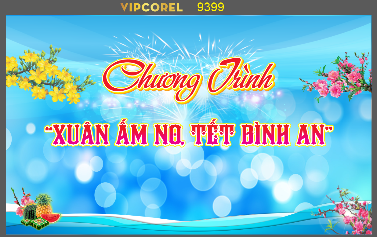 Backdrop Chương trình “Xuân Ấm No, Tết Bình An”