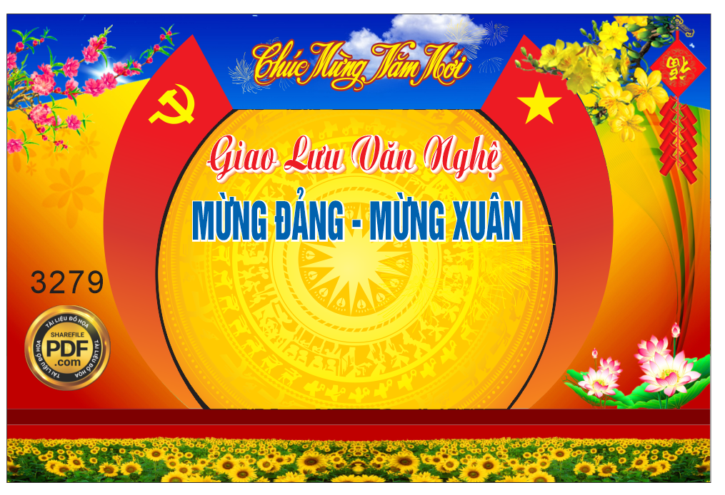 Market Giao lưu văn nghệ mừng đảng mừng xuân #2 file Corel