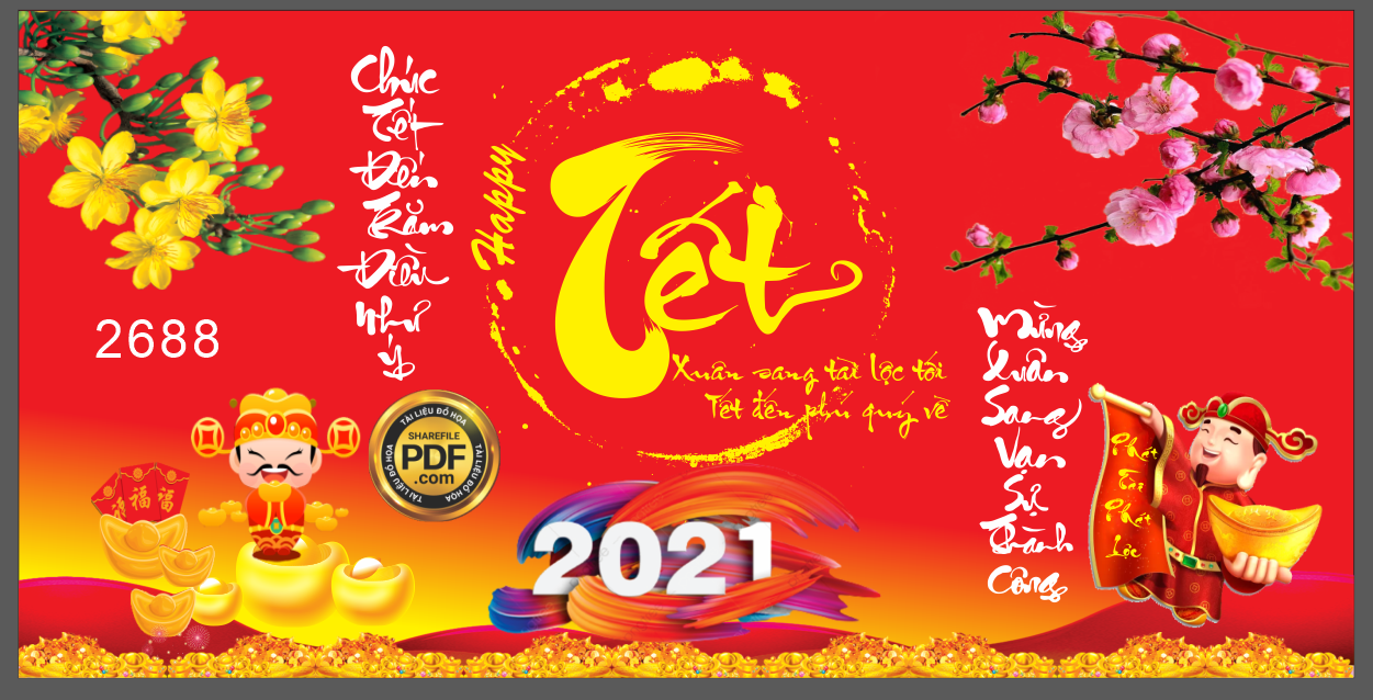 Market Chúc tết đến trăm điều như ý – mừng xuân sang vạn sự thành công