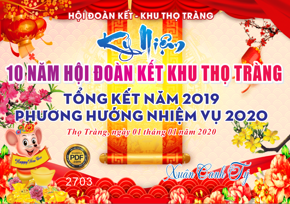 Kỷ niệm 10 năm hội đoàn kết khu thọ tràng và chào đón năm mới