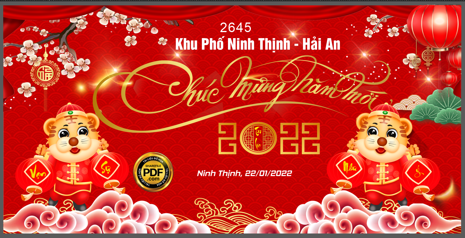 Market Khu phố Ninh Thịnh – Hải An chúc mừng năm mới 2022