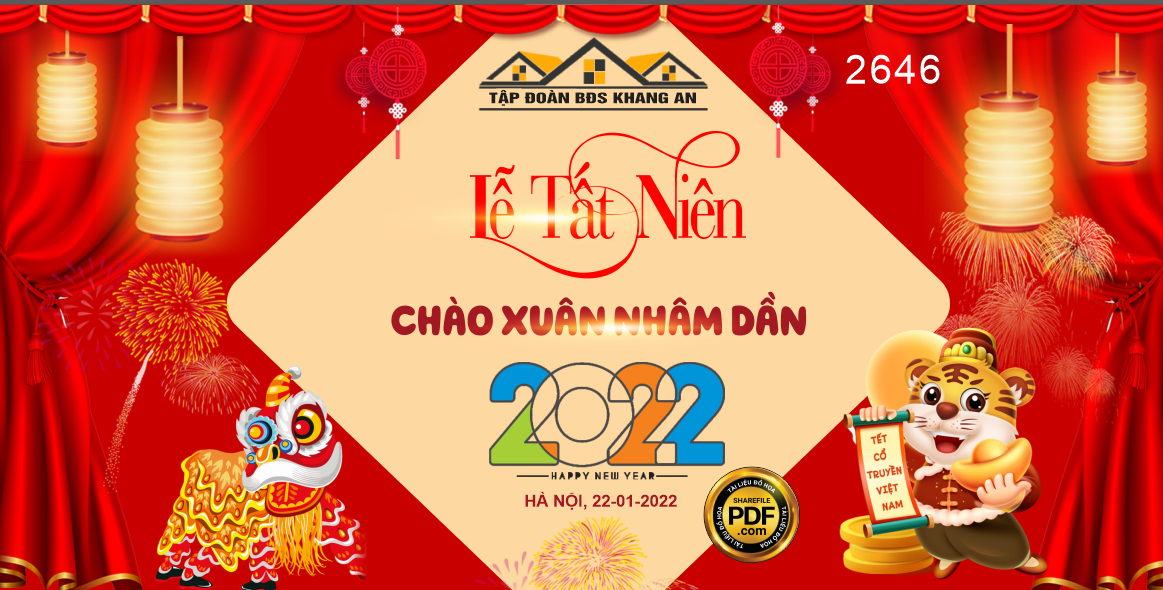 Market Lễ tất niên chào xuân nhâm dần 2022 tập đoàn bđs Khang An