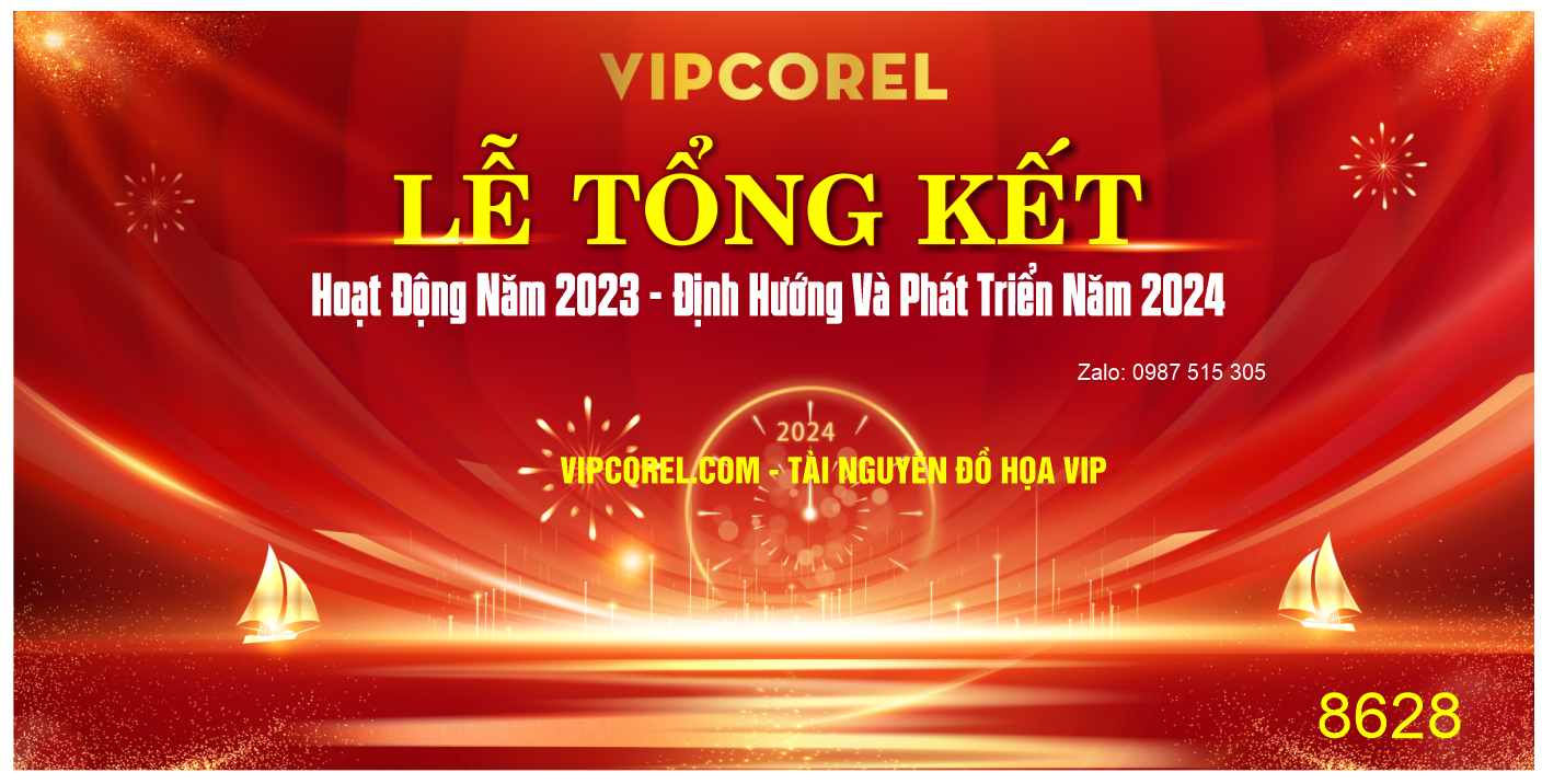 Backdrop Lễ tổng kết hoạt động năm 2023 #14