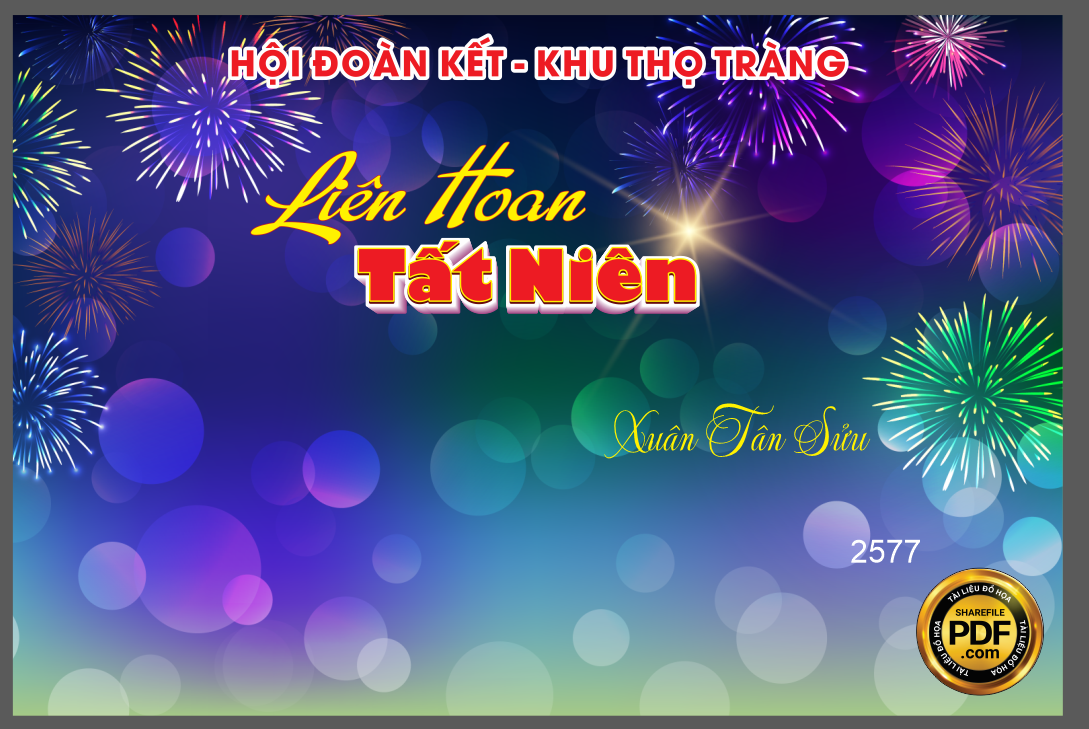 Market liên hoan tất tiên – hội đoàn kết khu Thọ Tràng file cdr