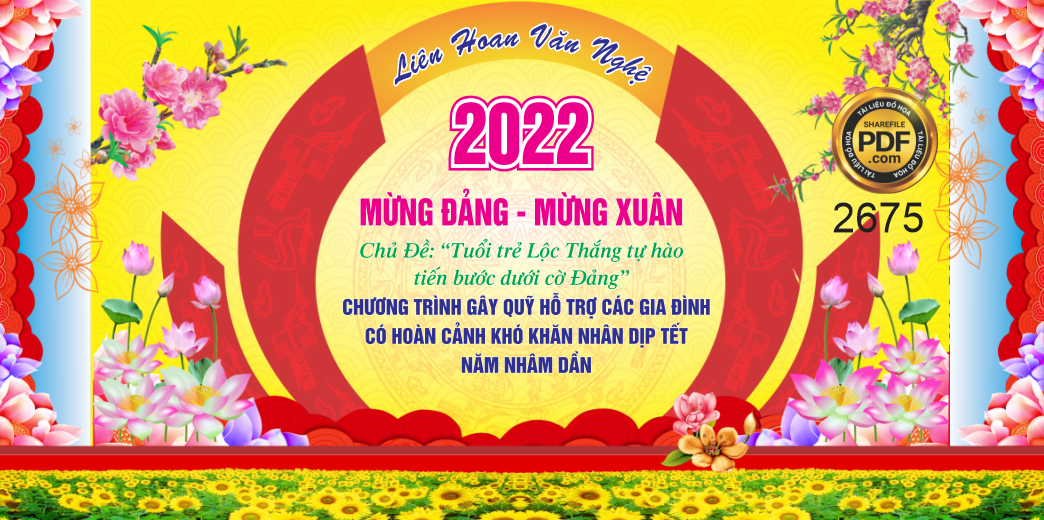 Market liên hoan văn nghệ 2022 – mừng đảng mừng xuân file CDR
