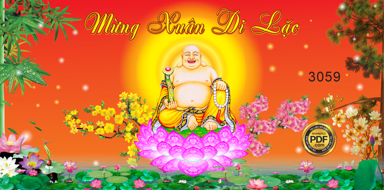 Market sân khấu mừng xuân Di Lạc file Corel x5