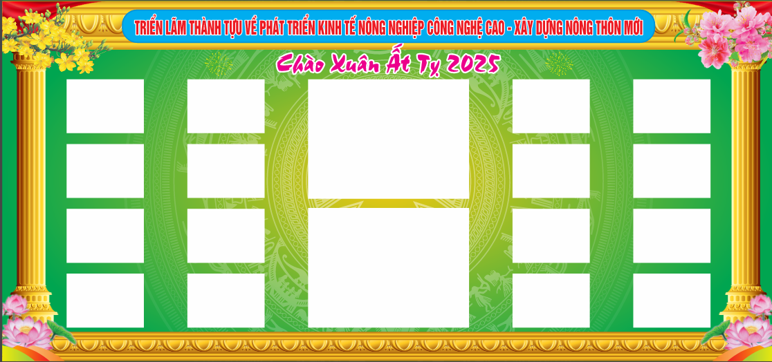 Pano triển lãm thành tựu phát triển kinh tế nông nghiệp