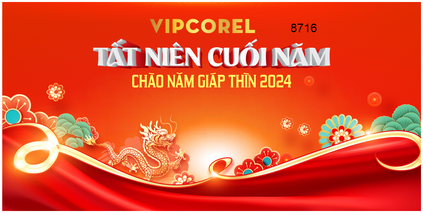 Backdrop tất niên cuối năm chào năm giáp thìn 2024 #47
