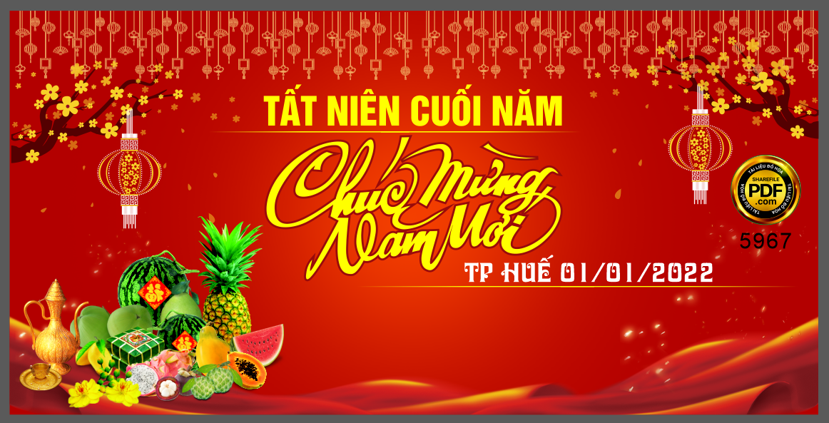 Backdrop tiệc tất niên cuối năm chúc mừng năm mới #28