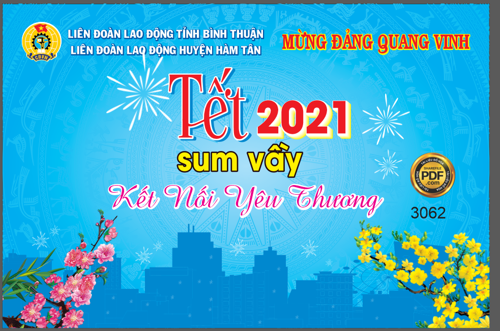 Market Tết sum vầy kết nối yêu thương 2021 file Corel