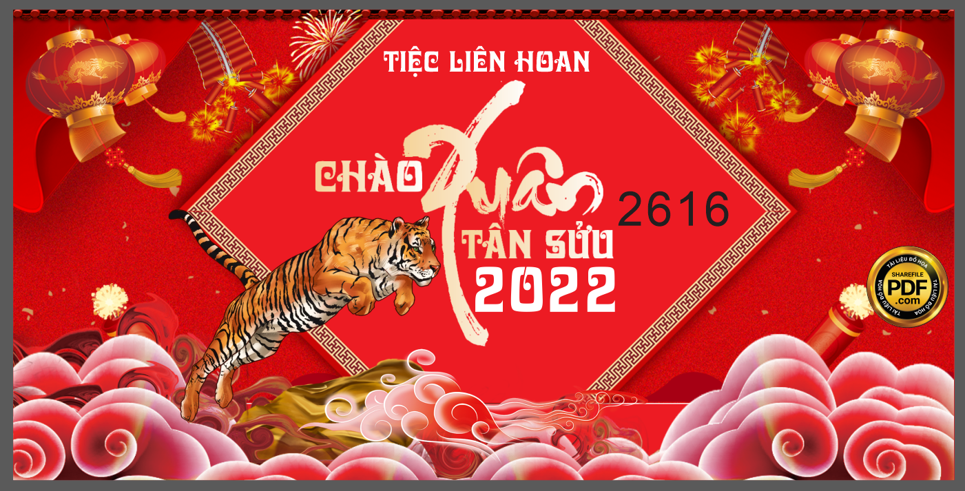 Market tiệc liên hoan chào xuân Tân Sửu 2022 file CDR