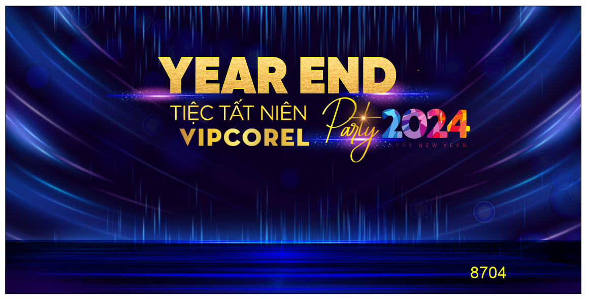 Backdrop Year end party – tiệc tất niên 2024 #35