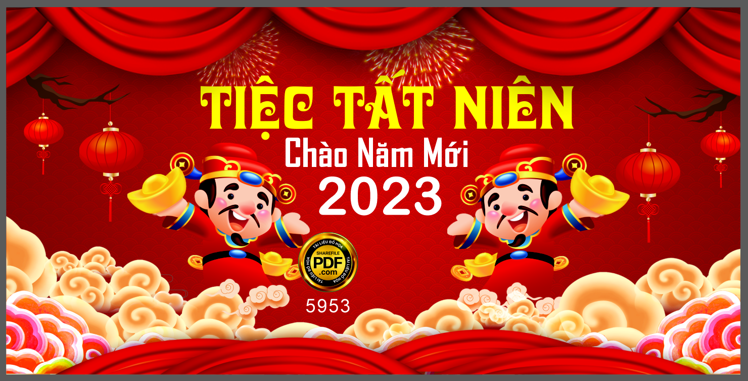 Tiệc tất niên chào năm mới 2023 #14 file corel