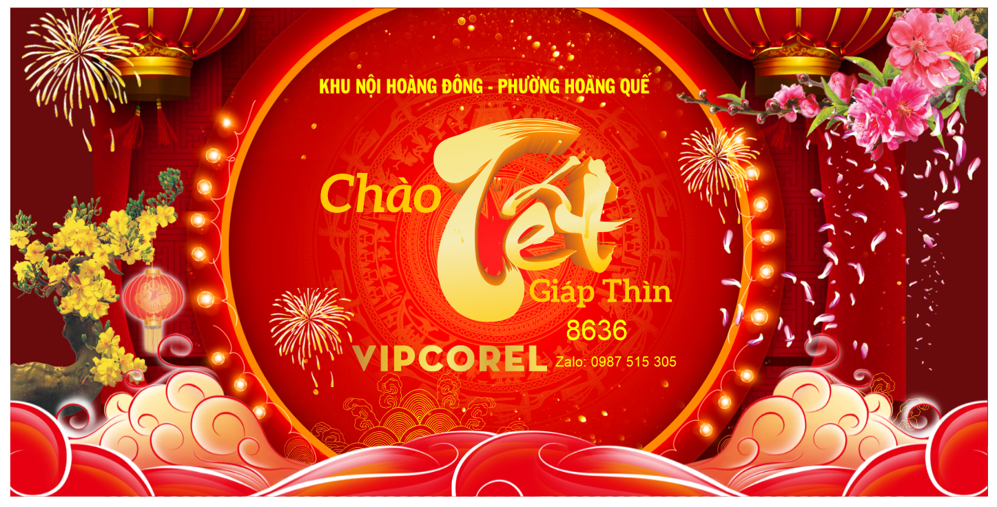 Backdrop chúc mừng năm mới 2024 Giáp Thìn #22