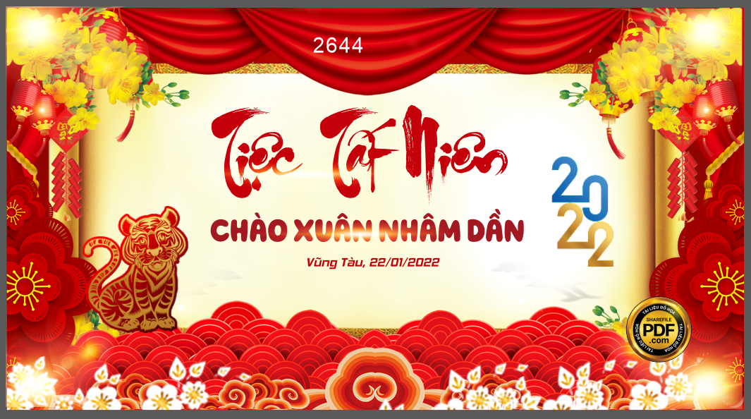 Market backdrop đẹp tiệc tất niên chào xuân nhâm dần 2022 cdr