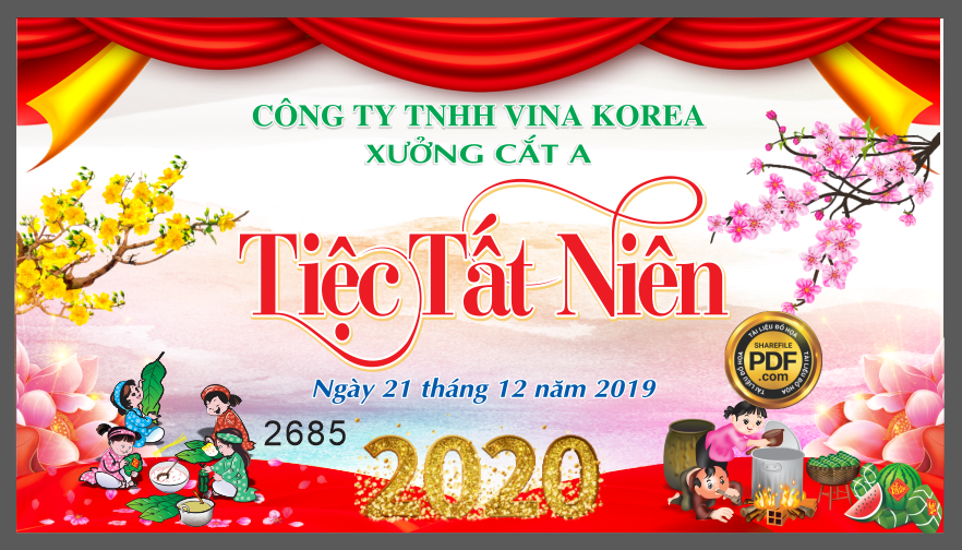 Market tiệc tất niên – công ty vina korea xưởng cắt A file CDR