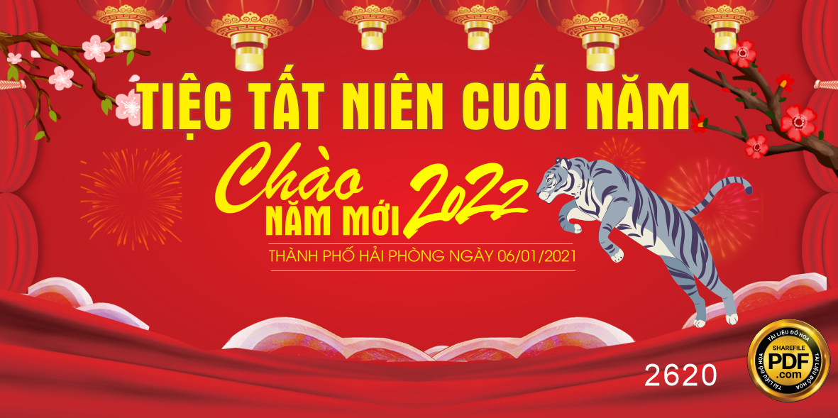 Market tiệc tất niên cuối năm chào năm mới 2022 file CDR