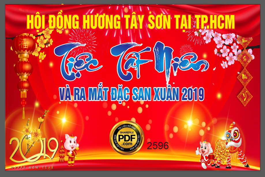 Market tiệc tất niên hội đồng hương tân sơn tại TP. Hồ Chí Minh