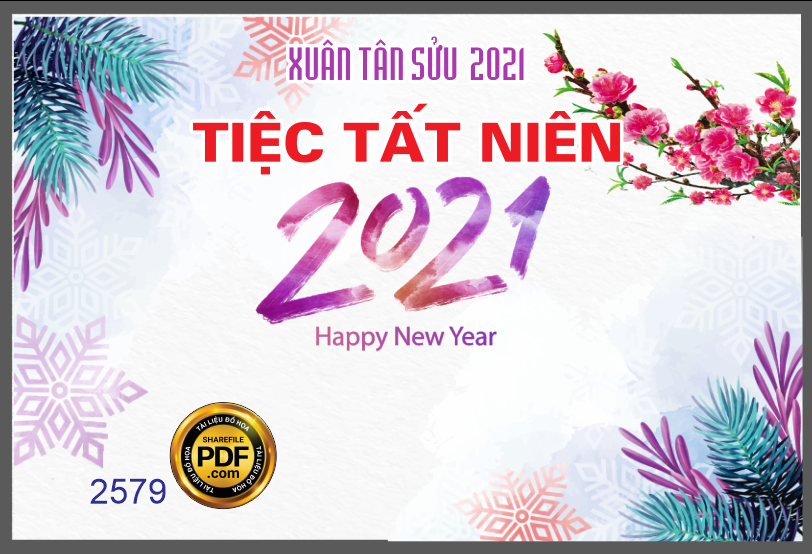Market tiệc tất niên xuân tân sửu 2021 file CDR