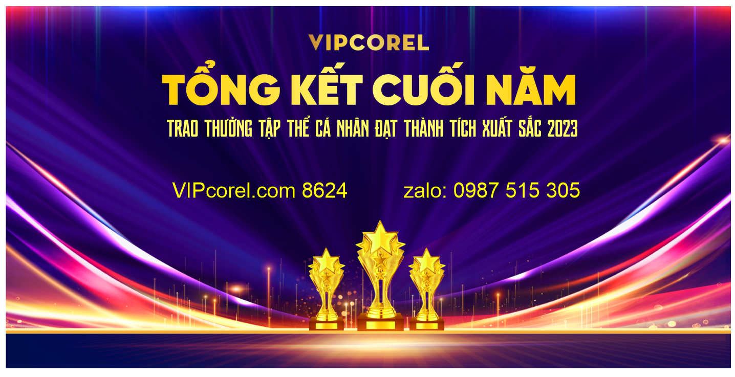 Backdrop tổng kết cuối năm #10 file corel