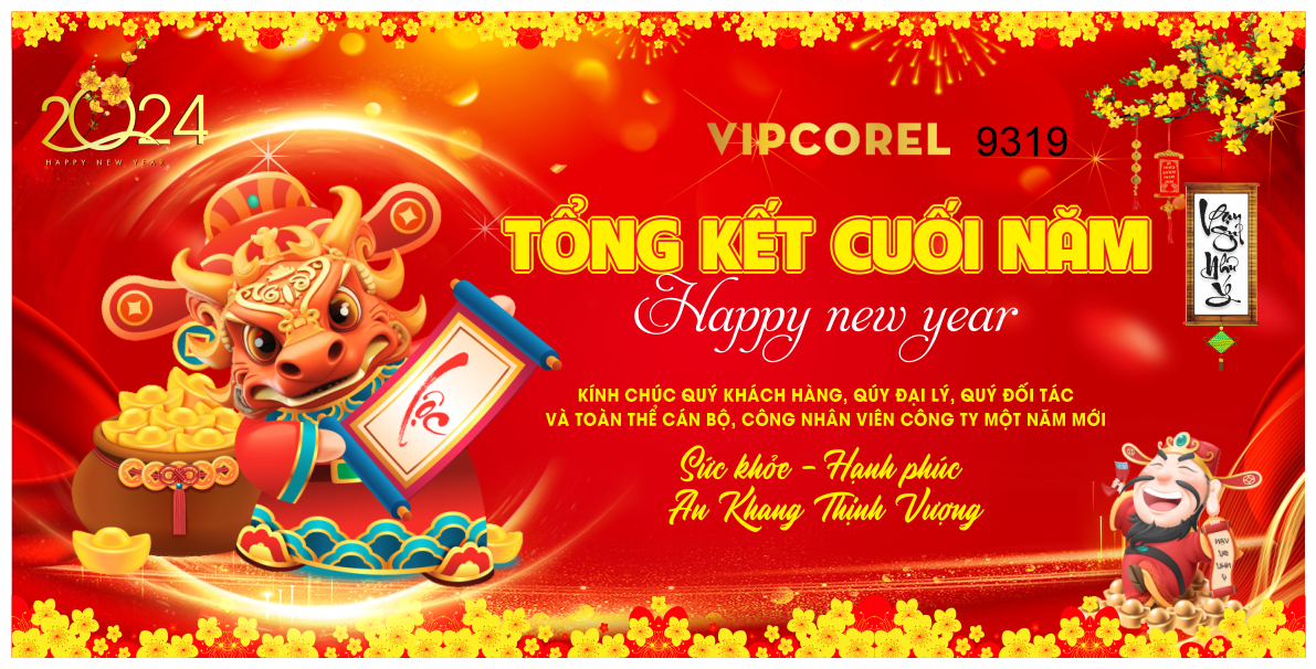 Backdrop tổng kết cuối năm #73 file corel