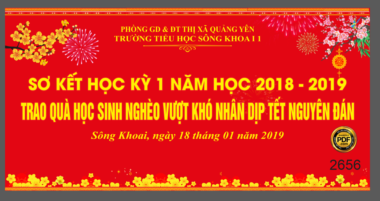 Trao quà học sinh nghèo vượt khó nhân dịp tết nguyên đán file CDR