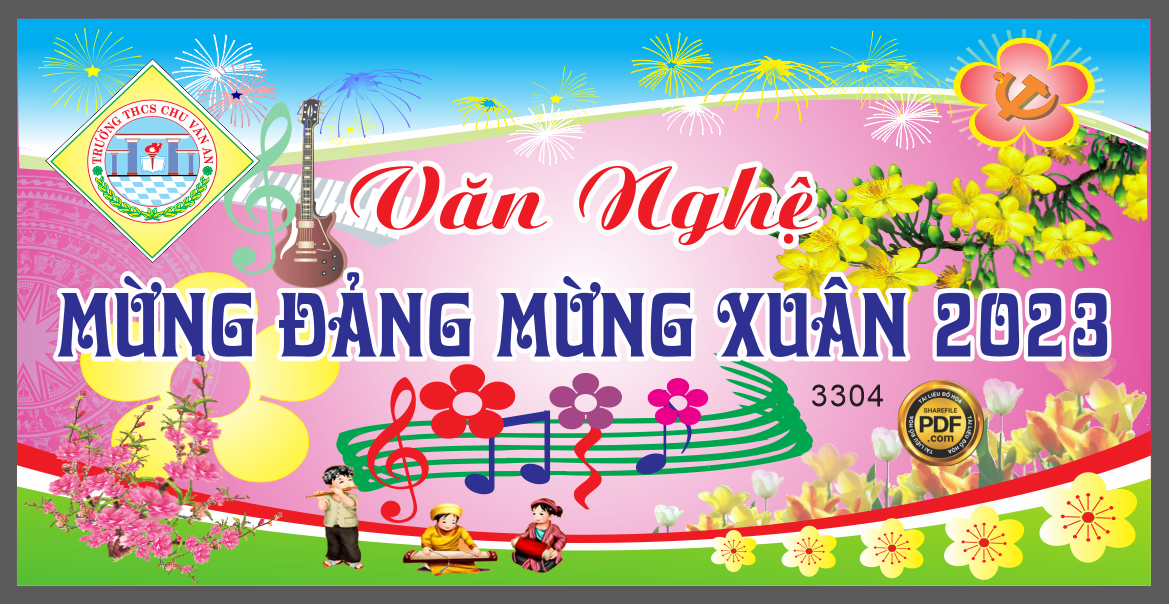 Market Văn Nghệ mừng đảng mừng xuân 2023 file Corel